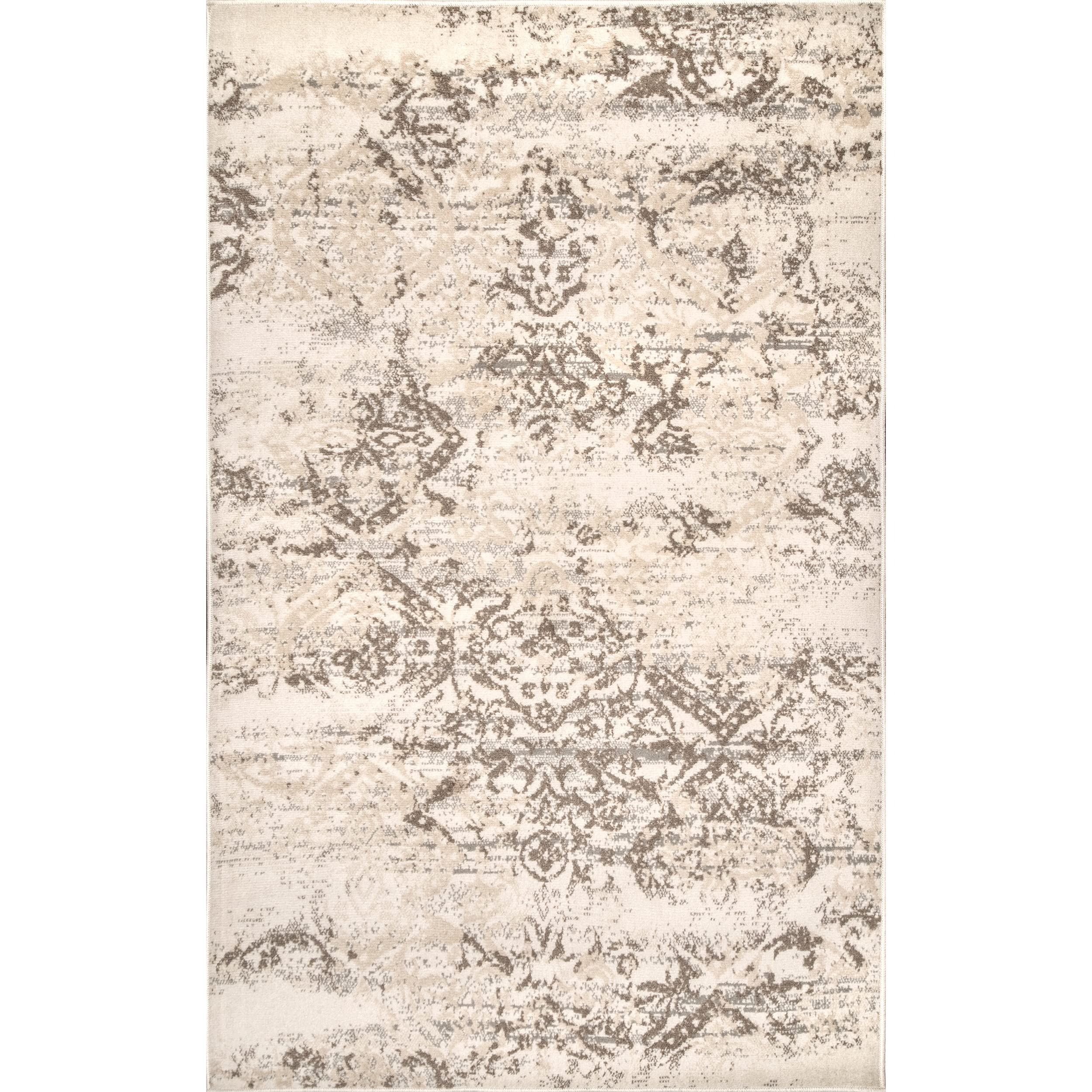 nuLOOM Freja Faded Floral Area Rug, 7x9, Beige