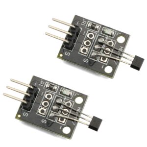 tegg 2pcs ky-003 hall effect magnetic sensor module for arduino raspberry pie pic avr smart car