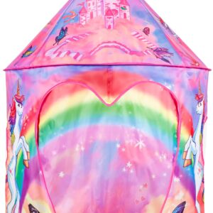 Unicorn Kids Play Tent | Extraordinary Magical Unicorn Pop Up Tent for Children Girls & Boys | Enjoy Indoor and Outdoor Imaginative Play | Foldable Playhouse Toy Gift