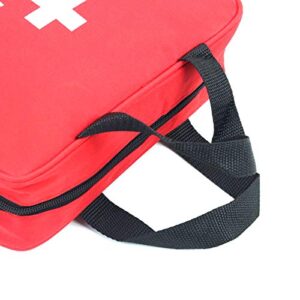 PAXLAMB First Aid Bag First Aid Kit Empty Medical Storage Bag Red Trauma Bag for Emergency First Aid Kits Car Workshop Cycling Outdoors (Red 1PC)