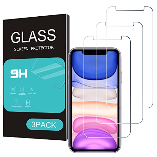 HOMEMO Glass Screen Protector for iPhone 11/iPhone XR 6.1 Inch 3 Pack Tempered Glass