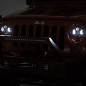 Rough Country LED Headlights 7" Round for 2007-2018 Jeep Wrangler JK - RCH5000