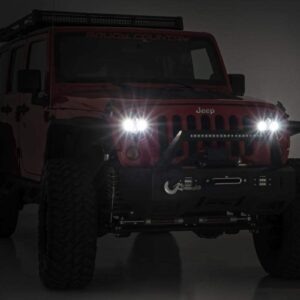 Rough Country LED Headlights 7" Round for 2007-2018 Jeep Wrangler JK - RCH5000