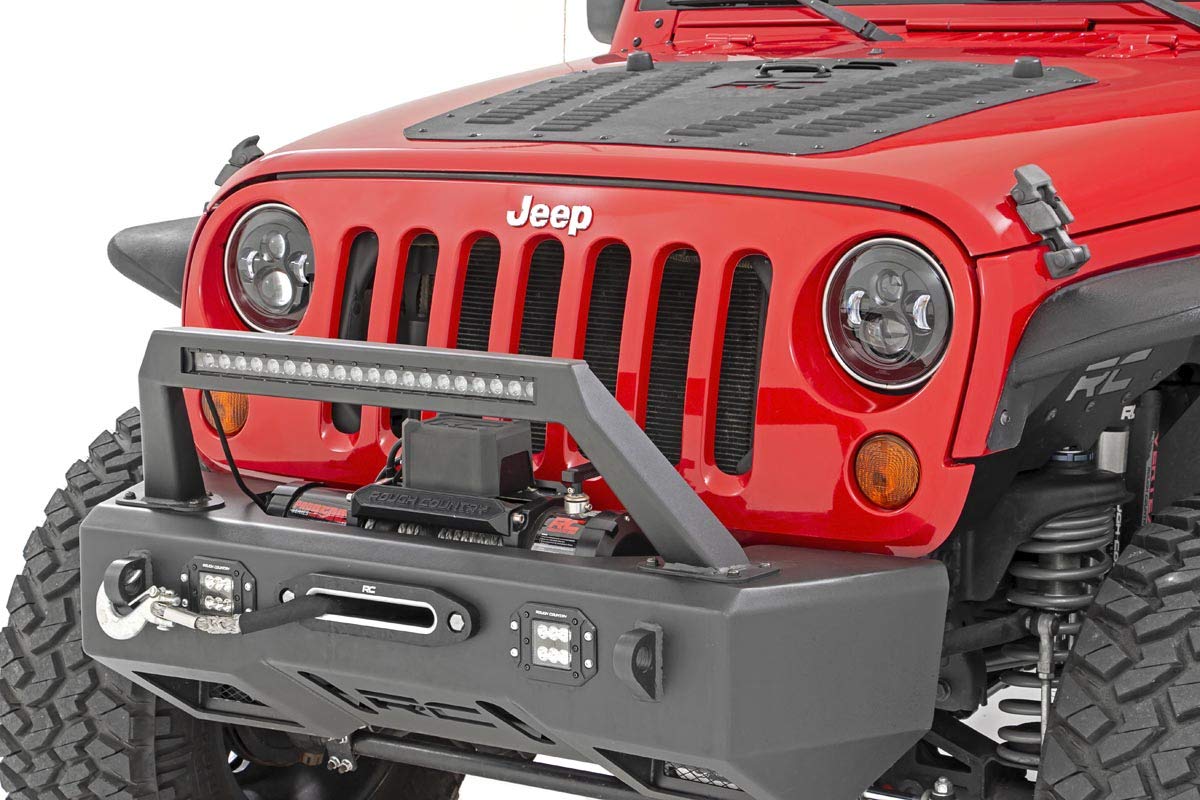 Rough Country LED Headlights 7" Round for 2007-2018 Jeep Wrangler JK - RCH5000