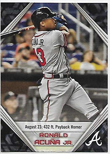 2019 Topps Star Players Highlights Baseball #RA-14 Ronald Acuna Jr. Atlanta Braves Official MLB Trading Card By Topps