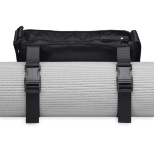 Gaiam Yoga Mat Bag - Wander Free Yoga Mat Carrier Pouch Tote | Adjustable Shoulder Sling Carrying Strap | Two Zippered Pockets, Easy-Clean Liner | Fits Most Size Yoga, Pilates, Fitness Exercise Mats