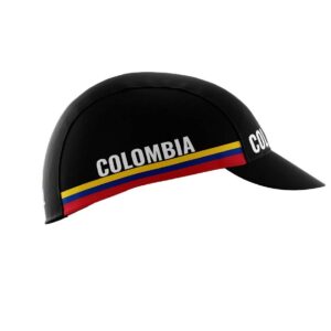 ScudoPro Colombia Black Code Bike Cycling Cap Road MTB or Running