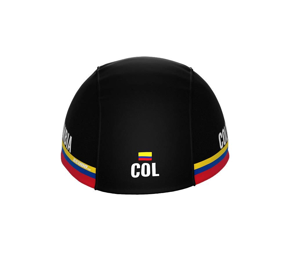 ScudoPro Colombia Black Code Bike Cycling Cap Road MTB or Running