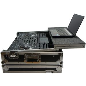 Harmony Audio HCMCX9000LT Flight Glide Laptop Stand DJ Custom Case Compatible with Denon Prime 4