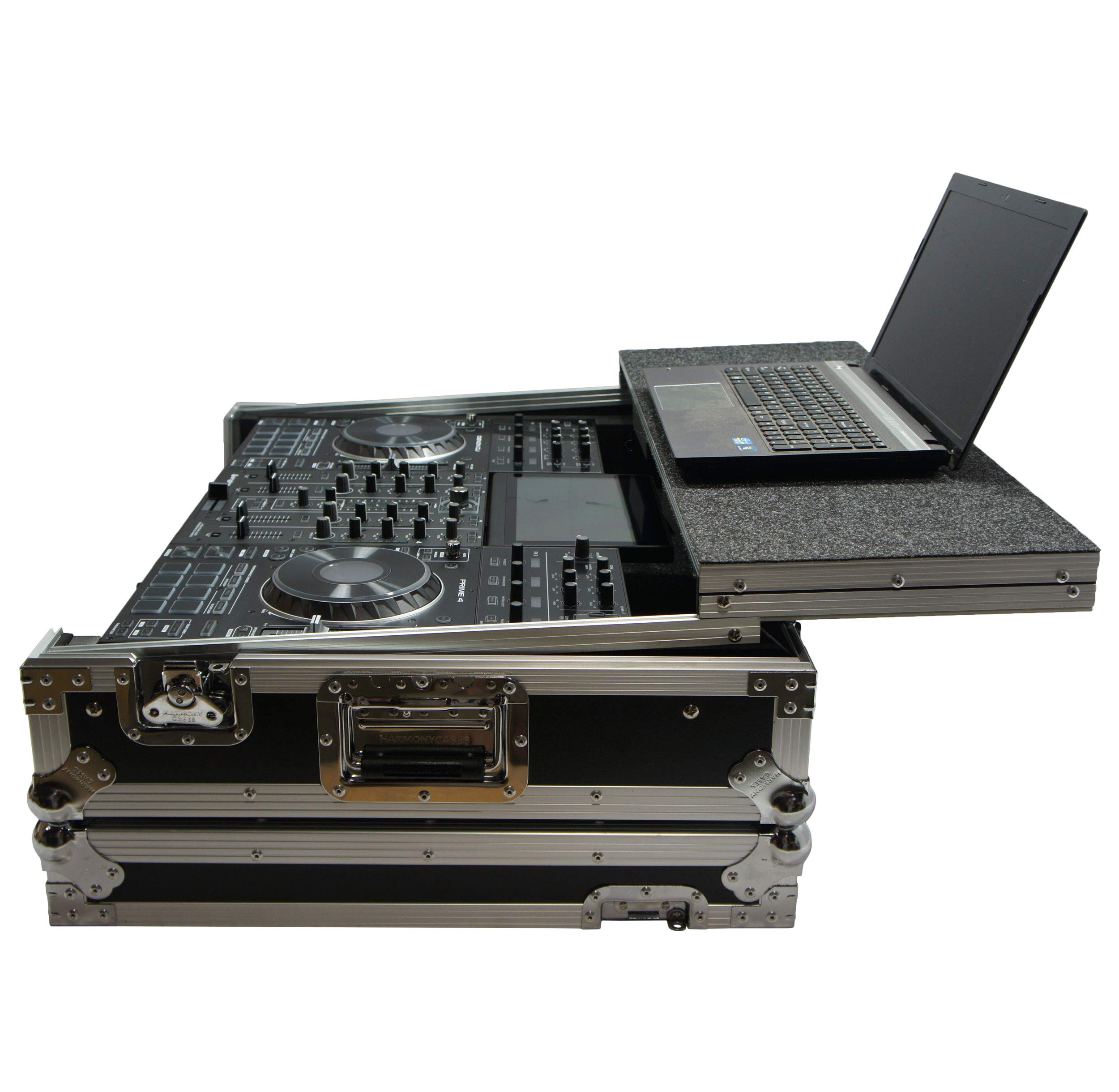 Harmony Audio HCMCX9000LT Flight Glide Laptop Stand DJ Custom Case Compatible with Denon Prime 4