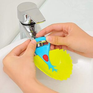 Odowalker 4 Pack Leaf Design Faucet Extender, Sink Handle Extender, Safe Fun Baby Hand-Washing Solution for Babies, Toddlers, Kids and Children