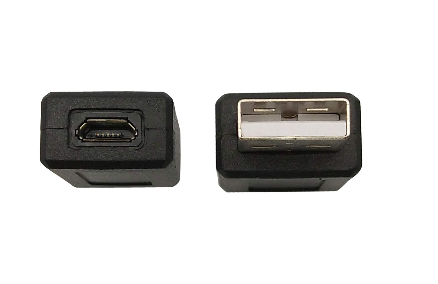 USB 2.0 Male to Micro USB Female Connector Adapter (2 Pack)