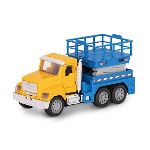 Driven by Battat – Toy Scissor Lift Truck For Kids – Small Conctruction Vehicle Toy – Lights & Sounds – Movable Parts – 3 Years + – Micro Scissor Lift Truck