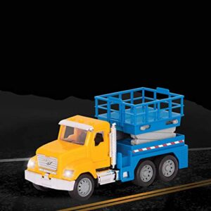 Driven by Battat – Toy Scissor Lift Truck For Kids – Small Conctruction Vehicle Toy – Lights & Sounds – Movable Parts – 3 Years + – Micro Scissor Lift Truck