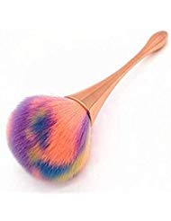large powder mineral brush,foundation makeup brush,powder brush and blush brush for daily makeup (gold-colorful) …