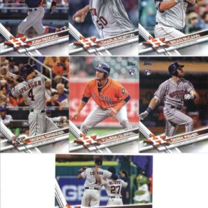 2017 World Series Champions Baseball Cards - Houston Astros 2017 Topps Series 1, 2, Update Series Team Baseball Cards Set of 38 Cards