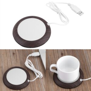 coffee mug warmer, electric usb cup heater pad for desk, cup warmer heat beverage mug mat home office desktop heated coffee tea mug pad