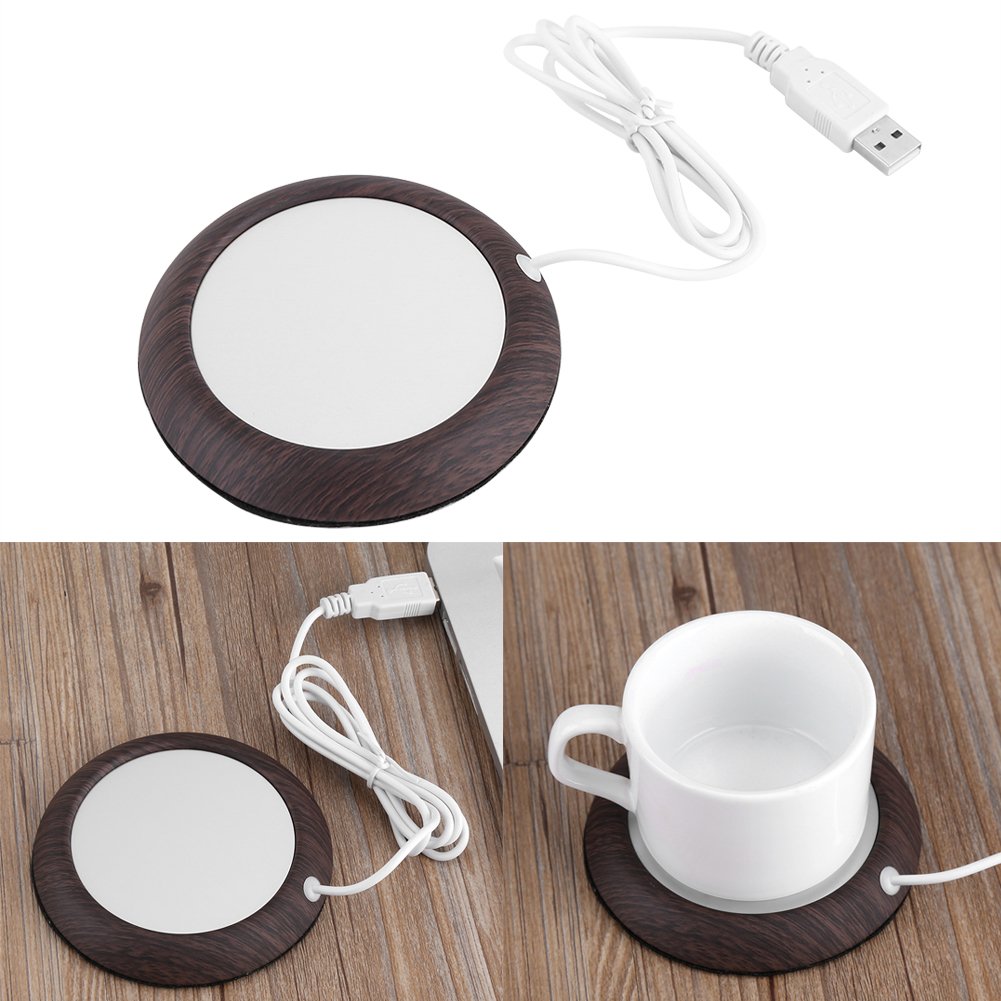 Coffee Mug Warmer, Electric USB Cup Heater Pad for Desk, Cup Warmer Heat Beverage Mug Mat Home Office Desktop Heated Coffee Tea Mug Pad