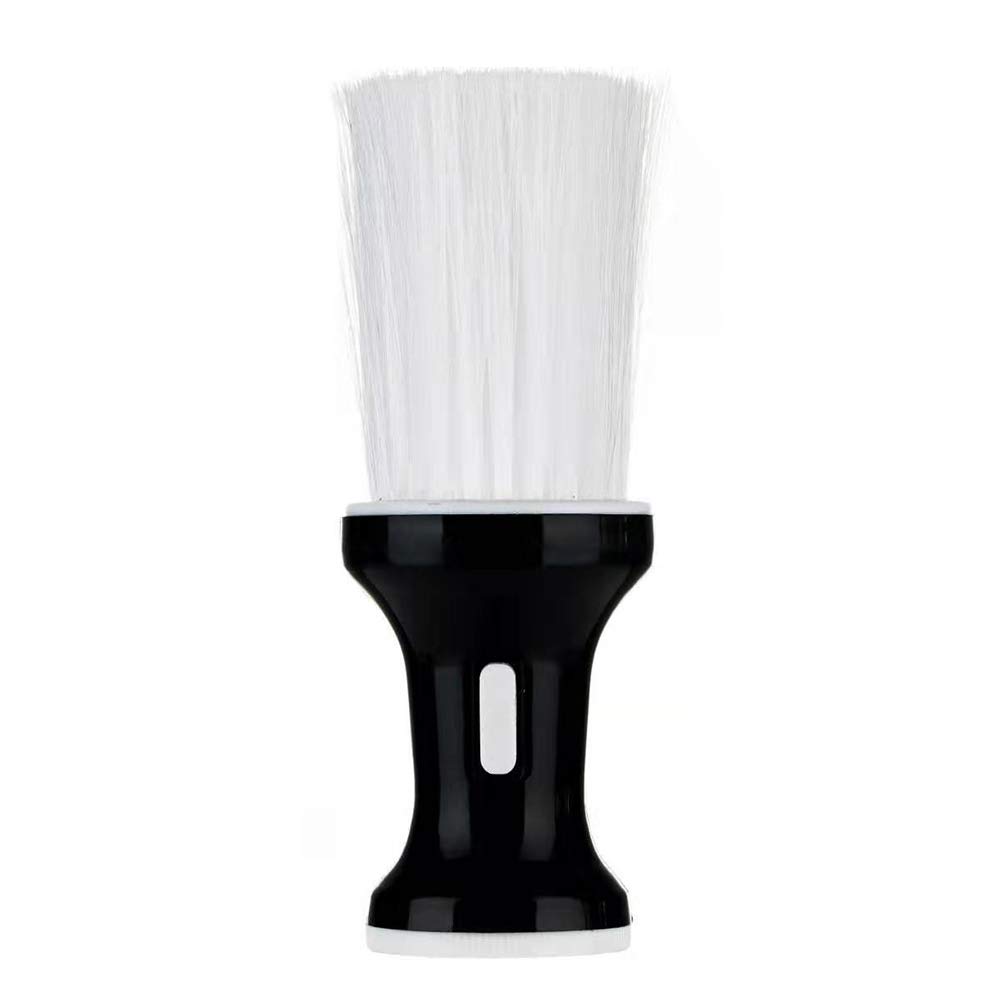 SUPVOX Barber Brush Soft Hairdressing Hair Brush Neck Duster Hair Cutting Cleaning Brush Salon Tools (Black White)