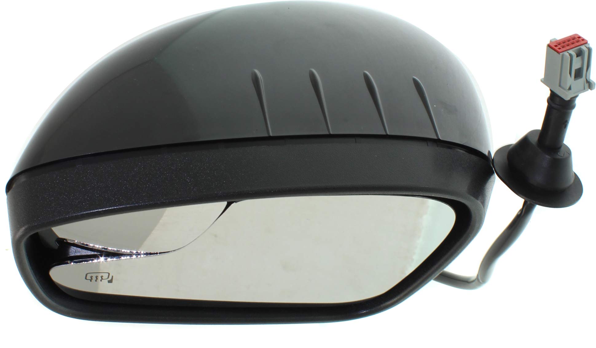 Kool-Vue FD270EL Power Mirror compatible with Ford Fiesta 11-13 Left Side Manual Folding Heated W/BSG HB/Sedan Paintable