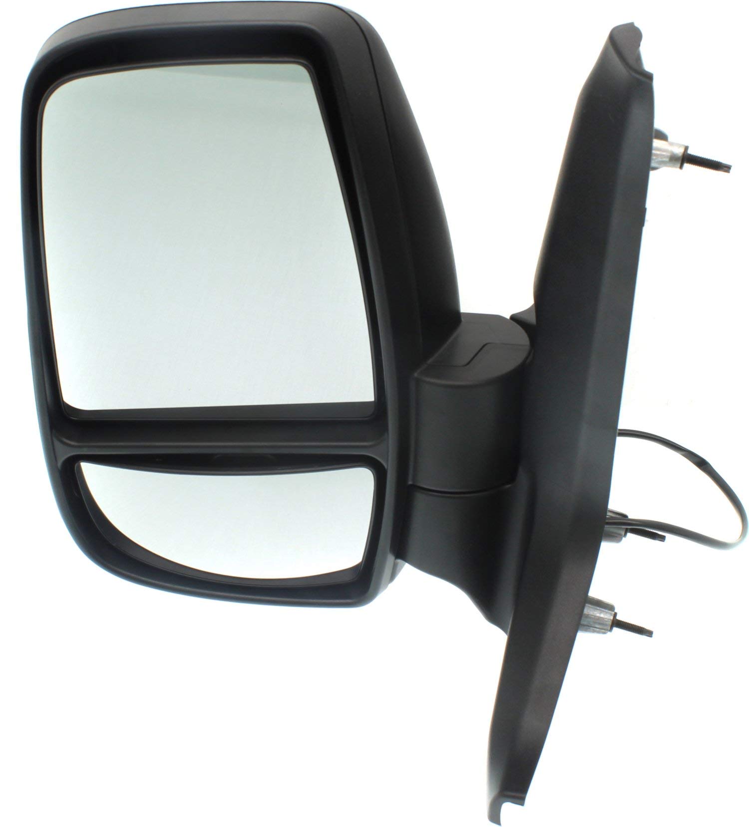 Kool-Vue FD335EL Power Mirror compatible with Ford Transit Van 15-17 Left Side Manual Folding Non-Heated Medium/High Roof Textured Black