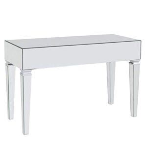 SEI FURNITURE Darien Mirrored Desk, Silver