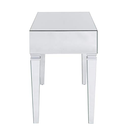 SEI FURNITURE Darien Mirrored Desk, Silver