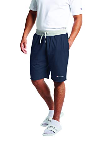 Champion Men's MIDDLEWEIGHT Short, Navy/Oxford Grey, Small