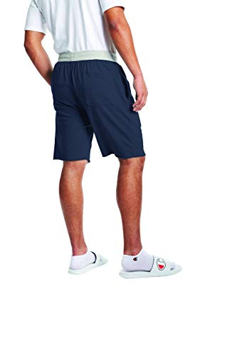 Champion Men's MIDDLEWEIGHT Short, Navy/Oxford Grey, Small