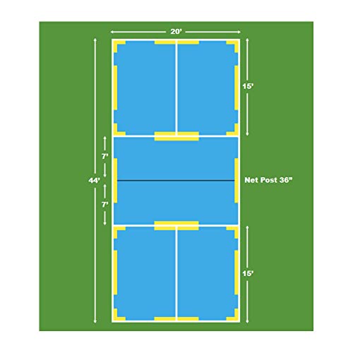 Oncourt Offcourt Pickleball Lines Set – Quickly Set Up Your Pickleball Court/Easier Than Taping/Carrying Case Included