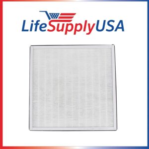 LifeSupplyUSA 3-in-1 HEPA, Carbon, Pre Filter Replacement Compatible with Surround Air MT-8400SF Air Purifier