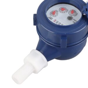 Cold Water Flow Meter 15mm Dry Cold Water Meter Nylon for Garden & Home Using or Metering Applications with 6 Accessory