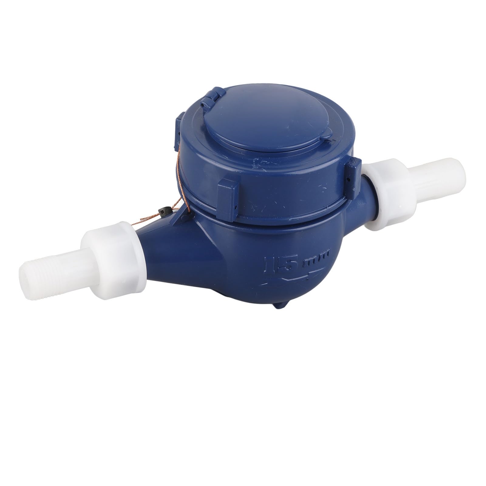 Cold Water Flow Meter 15mm Dry Cold Water Meter Nylon for Garden & Home Using or Metering Applications with 6 Accessory