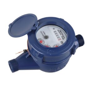 Cold Water Flow Meter 15mm Dry Cold Water Meter Nylon for Garden & Home Using or Metering Applications with 6 Accessory