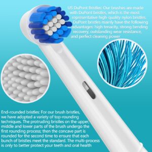 KHBD 16 Pack Replacement Heads for Oral B Braun- Includes 4 Sensitive Brush, 4 Precision Brush, 4 Deep Cleaning, 4 Floss Cleaning Toothbrush Heads