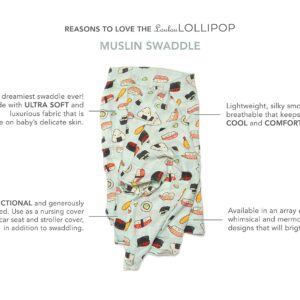 Loulou Lollipop Soft Baby Swaddle Blanket Muslin Wrap Receiving Blanket for Newborn to Toddler Girl and Boy, Large 47” by 47” - Planets…