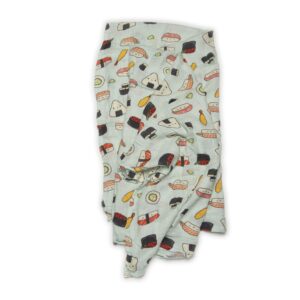 loulou lollipop soft baby swaddle blanket muslin wrap receiving blanket for newborn to toddler girl and boy, large 47” by 47” - sushi…
