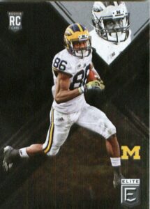 2017 panini elite draft picks draft picks #175 jehu chesson michigan wolverines football card