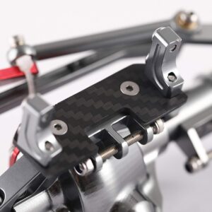 RZXYL 1:10 Rock Crawler Axle, Aluminum Alloy Front and Rear Axle for Axial SCX10 RC Crawler Car (Titanium)