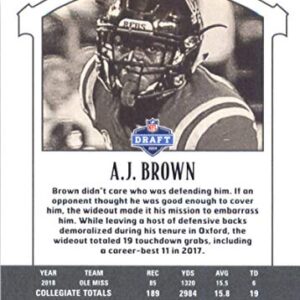 2019 Panini Legacy #141 A.J. Brown NM-MT Ole Miss Rebels Officially Licensed NFL Football Trading Card