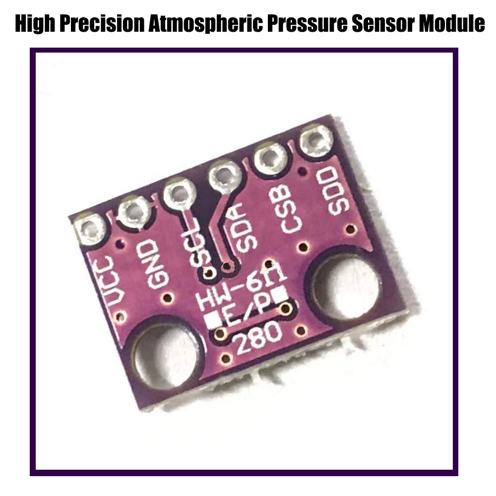 KOOBOOK 5Pcs GY-BMP280-3.3 High Precision Atmospheric Pressure Sensor Module Digital Barometric Pressure Altitude Sensor