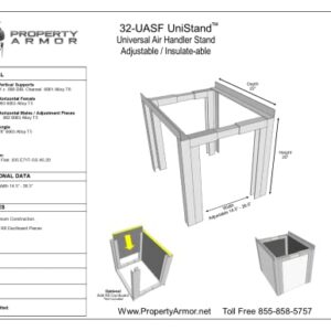 Air Handler/Furnace Stand - Adjustable & Insulate(able)