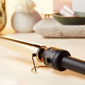 HOT TOOLS Pro Signature Flipperless Gold Curling Wand, 3/4 to 1-1/4 Inch