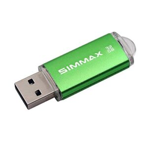 SIMMAX Memory Stick 32GB 3 Pack 32GB USB 2.0 Flash Drives Thumb Drive Pen Drive (32GB Pink Blue Green)