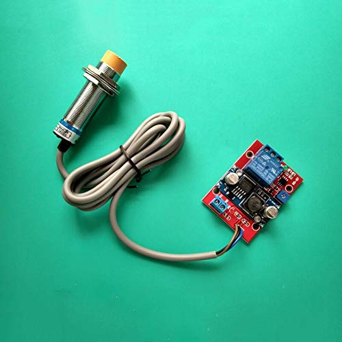 Taidacent 24V Capacitive Proximity Sensor Industrial Metal Detection Inductive Proximity Sensor Switch Proximity Sensor Relay