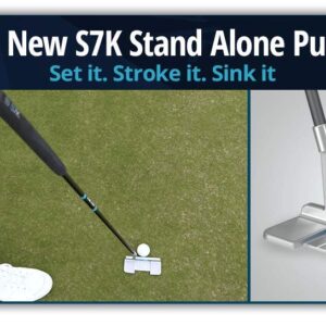 S7K Standing Putter for Men and Women –Stand Up Golf Putter for Perfect Alignment –Legal for Tournament Play –Eliminate 3-Putts (Right)