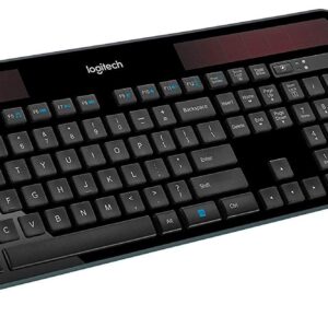 Logitech K750 Wireless Solar Keyboard Black for Windows Solar Recharging Keyboard (with Mouse)