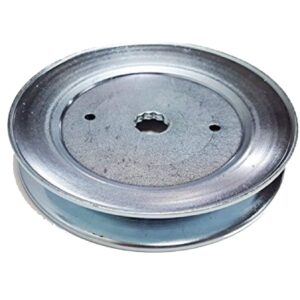 HASMX 153532 173435 Replacement Deck Blade Spindle Pulley for Husqvarna 532153532 532173435 AYP Spindle 129206 Poulan Roper Craftsman Weed Eater 38‘’ Cut Decks