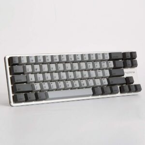 Qisan Holiday Sale 30% Discount Off Mechanical Keyboard Gaming Keyboard Kailh Blue Switch Wired Backlit PBT Keycaps Mini Design (60%) 68 Keys Keyboard Magicforce (Gray Combo)