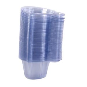 youu 100 pack plastic disposable urine collection cups, easy to collect urine specimen for pregnancy test and ovulation test, laboratory container (40 ml/clear)